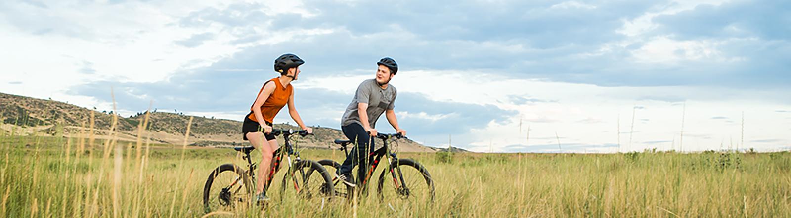 Students Riding Bicycles